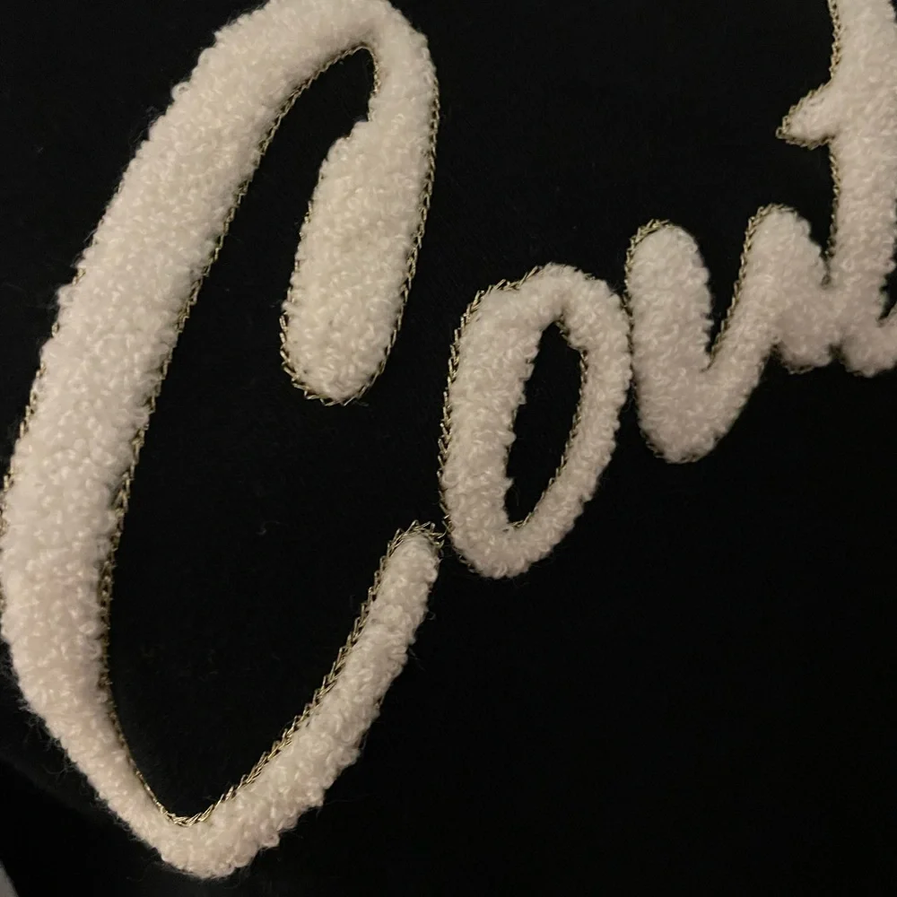 2️⃣6️⃣Juicy Couture Crop Hooded Sweatshirt Size S Black Color - Picture 9 of 10